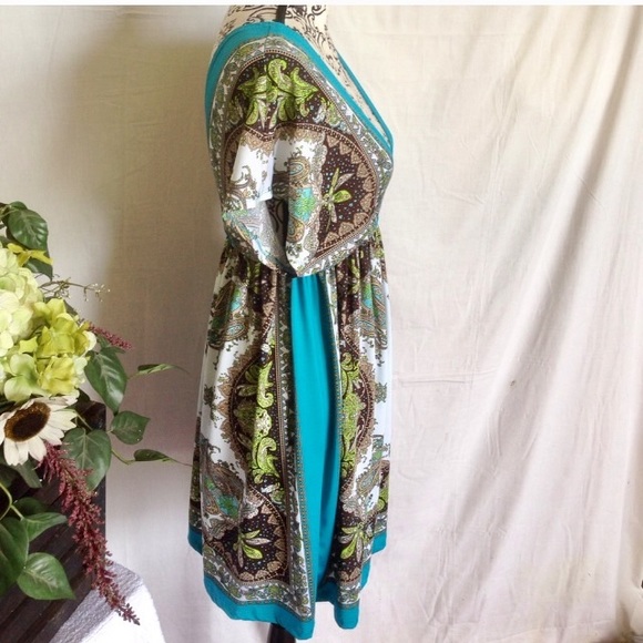 Bailey Blue S/M Boho Vivid Dress - Picture 3 of 4